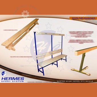 Hermes шведска клупа,гимнастичка греда,клупи за соблекувални